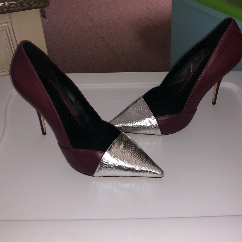 Elizabeth and James Sash Snake d'Orsay Pumps